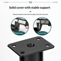 Pieds de support réglables en acier inoxydable épaissi pour armoires, tables, canapés, tables basses - Anti-rouille, forte capacité de charge