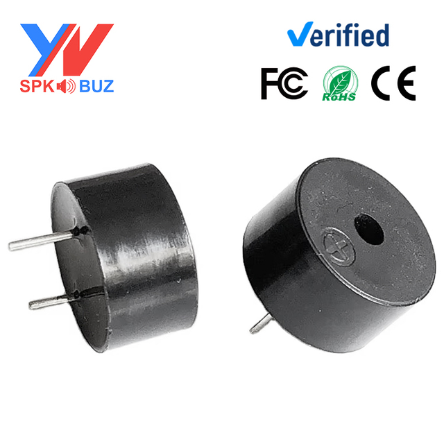 Factory Direct Sales 14075 14*7.5mm DC12V Piezo Active Buzzer 4.5KHZ PCB Board Alarms Acoustic Components Compliant ROHS&CE
