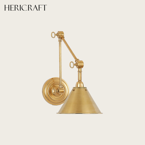 Newly Traditional <strong>Wall</strong> Sconce <strong>Extendable</strong> Adjustable Arm Brass <strong>Light</strong> for Bedroom Bathroom Hallway 110V - Product Image 2