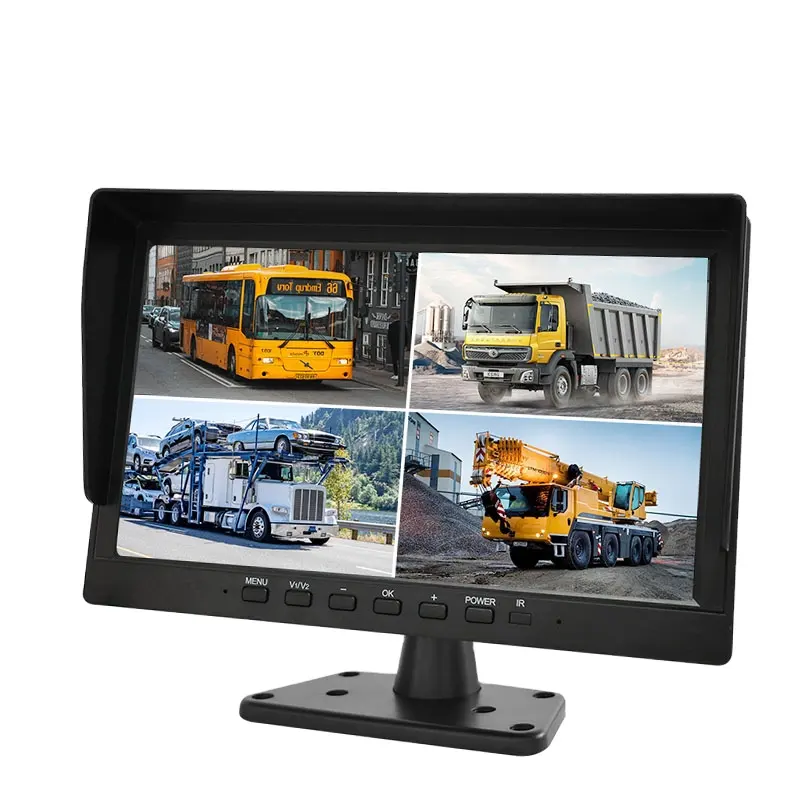 10inch siêu chống sốc Màn hình LCD Quad xem xe Màn hình hệ thống TV AHD Màn hình 4 video HD tín hiệu đầu vào với revering máy ảnh