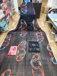 Tela Voile Alemana, Tejida, Estampada, de Peso Medio, Antiestática, para Vestidos de Mujer, 110 GSM, 58/60 Pulgadas, Conjunto Dirac de Somalia, Solo Venta al Por Mayor - Product Image 4