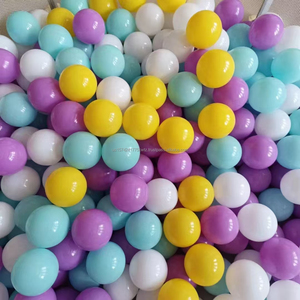 ลูกบอลพลาสติก8ซม. 10ก. ทนทานมีสีสันสำหรับเด็กและผู้ใหญ่เล่นเกมสนามเด็กเล่นในร่ม - Product Image 5