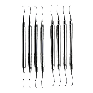 Ensemble de curettes Gracey en acier inoxydable à manche creux pour le détartrage parodontal et le planage des racines - Fournisseur en gros - Product Image 1