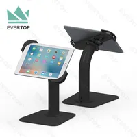 LST10-D Counter Tablet Top Universal Lock Tablet Enclosure Kiosk Stand for iPad/Android Tablet Security Case Display Stand
