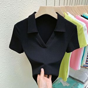 Design Sense T-<span class=keywords><strong>shirt</strong></span> décontracté à manches courtes pour femme, coupe ajustée, été 2023, polyester et élasthanne - Product Image 2