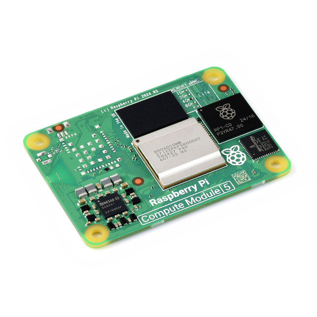 Raspberry Pi Compute Module 5 CM5002000 Quad Core 64-bit Processor 2GB RAM Lite Without Wireless eMMC Flash