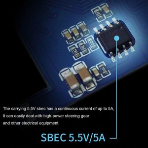 Contrôleur de vitesse électronique sans balais étanche 150A ESC 2-6S avec BEC 5.5V/5A, connecteur XT90 et connecteur banane 6.0mm pour bateau - Product Image 5