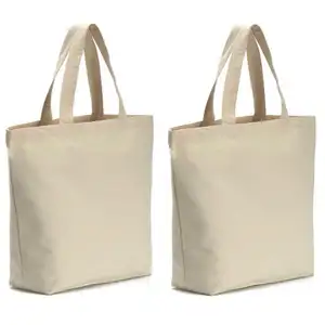 पुन: प्रयोज्य बड़े हेम्प कैनवास टोट बैग कॉटन कैनवास शॉपिंग बैग