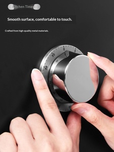 Magnetic Kitchen <b>Timer</b> Stainless Steel <b>Timer</b> Baking Reminder for Learning Time Management Mechanical Alarm Clock - Product Image 4