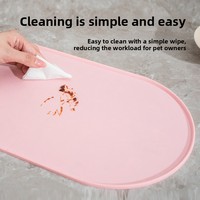 Großhandel Silikon-Futtermatte für Haustiere, niedrige Mindestbestellmenge, erhöhter Rand, auslaufsicher, für Hunde- und Katzenfutter- und Wassernäpfe, leicht zu reinigen, farbenfrohes Silikon, OEM