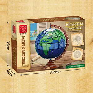 Mork 031001 MOC Idea Series Blocs de construction 2420PCS Earth Globe Toy Model - Product Image 1