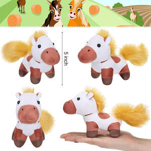 B034 felpa a granel lindos juguetes de animales de peluche pequeño Halloween chico aula escuela fiesta favores suministros decoración caballo <span class=keywords><strong>Real</strong></span> Ponis - Product Image 3