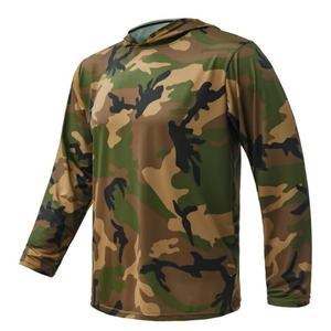 Chemises de camouflage de chasse personnalisées, t-shirt à manches longues pour homme, protection solaire, sweat à capuche pour la pêche, la randonnée - Product Image 6