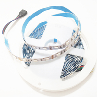 Bande lumineuse LED RGB SMD5050 60 LED/mètre DC 12V pour usage intérieur, indice de protection IP20