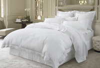 Ensemble de literie en coton de qualité hôtelière de luxe pour lit king-size et queen-size, 4 pièces, pour toutes les saisons