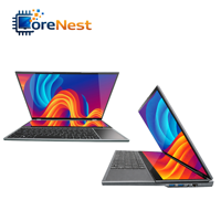 CoreNest Professional Dual Screen Laptop Intel Core I7 9750H Office Laptop 8GB 16GB 32GB RAM Touch Screen Business Workstation