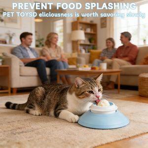 <span class=keywords><strong>2026</strong></span> Lick Sphere Honden Angstverlichtende Anti-Slip Verrijkings Speelgoed Langzame Voederbak voor Vloeibare Natte Voedingsmiddelen Puppy Kat Likbak Traktatie Speelgoed - Product Image 2