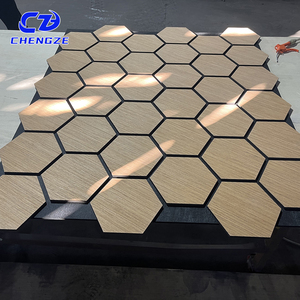 <span class=keywords><strong>Panneaux</strong></span> muraux acoustiques en <span class=keywords><strong>bois</strong></span> à lattes de design moderne, <span class=keywords><strong>panneaux</strong></span> absorbants le son carrés <span class=keywords><strong>pour</strong></span> une réduction efficace du bruit - Product Image 1
