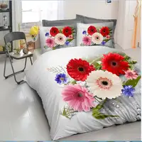 Hina-juego de ropa de cama con diseño de flores, sábanas 100% poliéster de tamaño personalizado, venta al por mayor