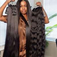Vente en gros usine de mèches de cheveux vietnamiens bruts, mèches de cheveux humains vierges à cuticules alignées, extensions de cheveux Remy à double trame