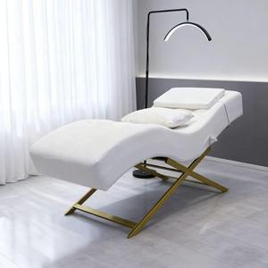 Custom Color Modern PU Luxury Spa Bed with High-Density Sponge for Facial & Lash Care Curved Eyelash Equipment - Product Image 4