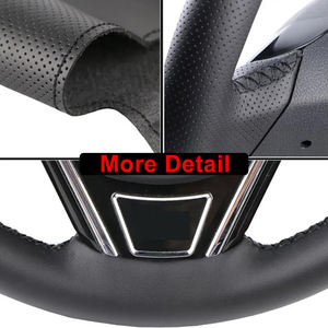 ที่หุ้มพวงมาลัยรถยนต์หนังไมโครไฟเบอร์สำหรับ Nissan Xtrail T32 <span class=keywords><strong>X</strong></span>-<span class=keywords><strong>Trail</strong></span> <span class=keywords><strong>X</strong></span> <span class=keywords><strong>Trail</strong></span> 2021 ~ 2014 2018 2017 2016 2015 - Product Image 4