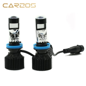 Lente de Faro Delantero para Automóvil H4, Lente Dual LED, Faro Delantero Ojo de Pez <span class=keywords><strong>Mini</strong></span> Y9 LED. - Product Image 1