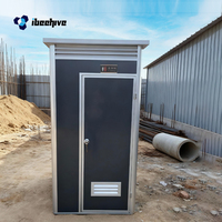 Maisons conteneurs modernes en panneaux sandwich robustes, écologiques, faciles à installer, toilettes portables pour événements extérieurs et utilisation en parc