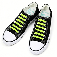 Lacets en silicone multicolores sans nœuds, extensibles et élastiques, pour la remplacement des lacets de chaussures, vente en gros pour usines d'accessoires de chaussures