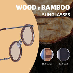 Gafas de Sol de Madera con Bloqueo de Luz Azul, Listas para Enviar, Ecológicas, de Madera de Zebra con Lentes de Madera Laminada - Product Image 2