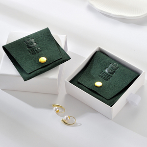 Proveedor de Fábrica: Bolsas de Terciopelo para Joyería de 8*8cm, Bolsa de Microfibra y Gamuza con Botón para Regalo - Product Image 5