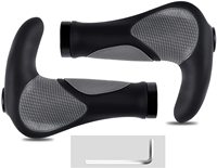 Nouvelle Image confortable vtt vélo poignée barre de verrouillage extrémité en caoutchouc guidon couverture amortisseur caractéristique cyclisme accessoires pour