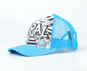 Casquette Trucker Structurée TOPCAP Premium 5 Panneaux, Profil Moyen, Panneau Latéral Étroit, Visière Pré-courbée, Fermeture Snapback en Plastique, Sergé Courant - Product Image 1