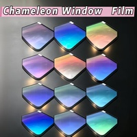 Film solaire pour fenêtres en PET à 100 % UVR et 99 % IRR avec teinte Aurora Chameleon, film de protection automobile, garantie 8 ans