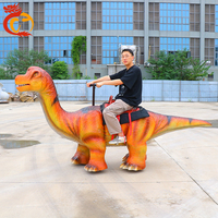 Chuangying dinozor eğlence oyun jetonlu dino yürüyüş dinozor trek robot sürmek çocuklar için arcade rides