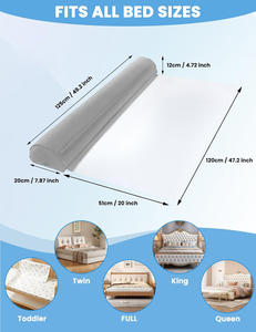 Pare-Chocs <span class=keywords><strong>de</strong></span> <span class=keywords><strong>Lit</strong></span> Gonflable en PVC Floqué Portable <span class=keywords><strong>et</strong></span> Pliable Anti-Chute <span class=keywords><strong>et</strong></span> Antidérapant pour Enfants, Hauteur Améliorée pour Sports <span class=keywords><strong>et</strong></span> Loisirs - Product Image 2