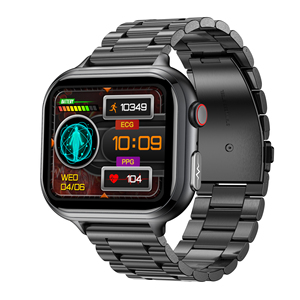 Montre connectée <span class=keywords><strong>TK17</strong></span> 1,91 pouce pour homme, bracelet métallique, ECG/PPG/appel Bluetooth, 380 mAh, suivi de santé, étanche IP68, calendrier - Product Image 2