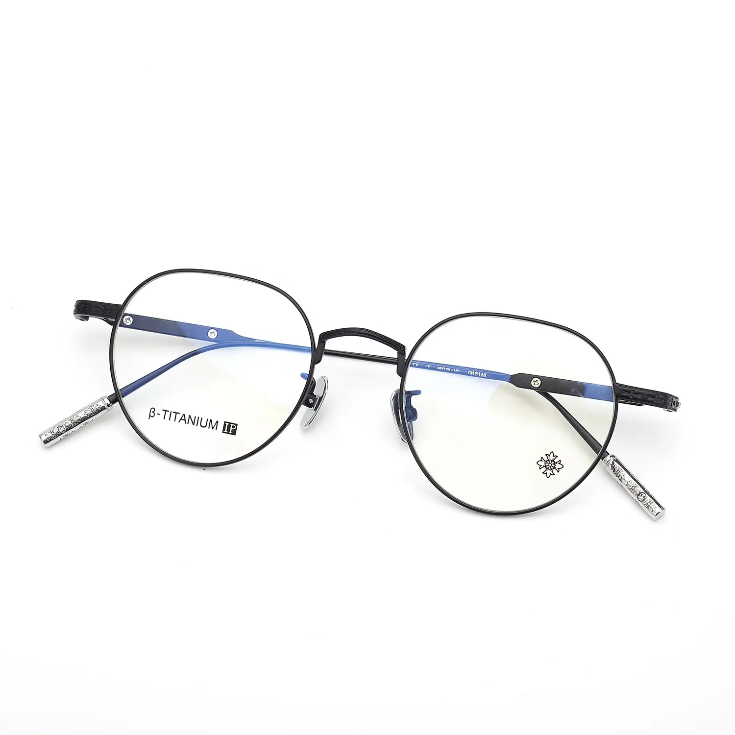 Optical Glasses Ready Stock Beta Women Glasses Frame Optical Free Titanium Round Glasses Blue Light Blocking