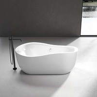Baignoire balnéo autoportante en acrylique pour thérapie physique, spa à bulles massantes pour salle de bain