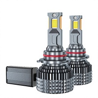 Nouveaux phares LED de voiture F9 transfrontaliers, double tube en cuivre, décodeur H4, feux avant intégrés à faisceau haut et bas, 12V OLIVER