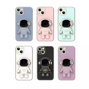 Funda de teléfono de lujo con soporte de astronauta 3D para <span class=keywords><strong>iPhone</strong></span> <span class=keywords><strong>14</strong></span> - Product Image 5