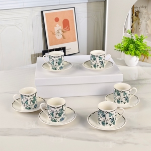 Arabic Light Luxury Bone China Coffee Cup Combination <b>Gift</b> <b>Tea</b> <b>Set</b> Ceramic <b>Set</b> for <b>Gift</b> - Product Image 5