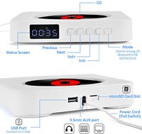 Pemutar Cd Portabel Harga Pabrik, Radio FM HiFi Bawaan, Pemutar Cd BTH USB/TF/AUX Display Audio Rumah Remote Control