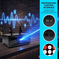 Luz Láser de 2W con Control Bluetooth, Animación DMX512, Activación por Sonido, RGB, Proyector para Discoteca, DJ, KTV, Fiestas de Navidad, Clubes y Espectáculos