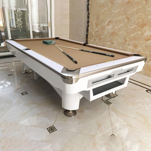 Mesa de billar de madera maciza de 9 y 8 pies con sistema de retorno de bolas JKP-6 - Product Image 2