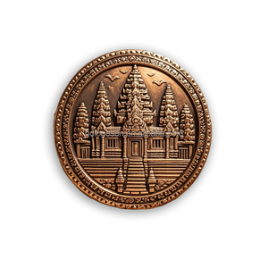 Cổ Điển Campuchia Angkor Wat Đền Vàng Kim Loại Tủ Lạnh Nam Châm Đẹp Lưu Niệm Tấm Cho Hiển Thị Thủ Công Kim Loại Thủ Công Mỹ Nghệ - Product Image 5
