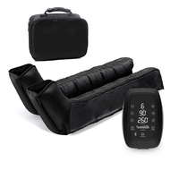 Système de pressothérapie professionnel à 6 chambres, bottes de compression d'air 260 mmHg, écran tactile LCD, appareil de drainage lymphatique et de récupération