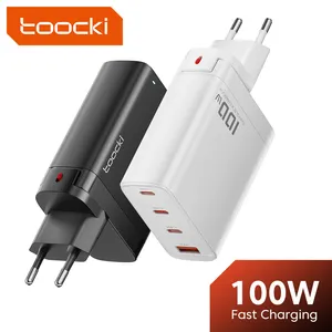 Toocki – chargeur multi-ports 3C1A 100W Gan Usb C adaptateur secteur GaN 100W chargeur pour téléphone Mobile/tablette/ordinateur portable