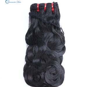 Cheveux naturels vierges bruts garantis, double épaisseur, ondulés, peuvent être décolorés, avec pointes pleines, couleur naturelle - Product Image 3