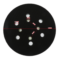 Plaques de support abrasives de remplacement de 6 pouces (148 mm) à 6 trous avec fixation auto-agrippante, sans poussière, pour ponceuses et polisseuses